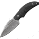 Schrade Full Tang Fixed Blade Knife, 3in, Drop Point, Satin, Black TPR Handle SCHF66