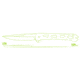 Schrade Inert CLR Folding Knife, 3.5in, AUS-10 Steel, Drop Point Blade, Black Aluminum Handle, 1159303