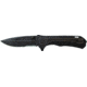 Schrade Liner Lock Folding Knife,3.2in Carbon Steel Partially Serrated Drop Point Blade,Black G-10 Handle,Clam Package SCH501SCP