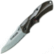 Schrade SCHA7 Mini MAGIC, Brown Alum. Handle, BLK Plain, SCHA7SMBR