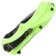 Schrade SCHA7 Mini MAGIC, Green Alum. Handle, BLK Plain, SCHA7SMGR