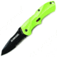 Schrade SCHA7 Mini MAGIC, Green Alum. Handle, BLK ComboEdge, SCHA7SMGRS