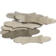 Schrade Plain Shield, Bowtie Design, Measures 1 1/16in Overall, Nickel Silver Finish, Package Of 10, S415
