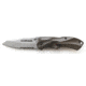 Schrade SCHA7 Mini MAGIC, Brown Alum. Handle, BLK ComboEdge, SCHA7SMBRS