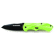 Schrade SCHA7 Mini MAGIC, Green Alum. Handle, BLK Plain, SCHA7SMGR