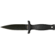 Schrade Single Edge Boot Knife, 9 in, BLK Handle/Plain, Leather, SCHF19LF