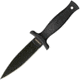Schrade Single Edge Boot Knife, 9 in, BLK Handle/Plain, Leather, SCHF19LF