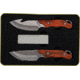 Schrade UH LE 2023 3.5in Fixed Combo, Satin SS, 7.75in Hunter w/ 3.5in Blade, 7.75in Guthook w/ 3.5in Blade, Brown Wood Handle, 1200443