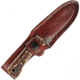 Schrade Uncle Henry Fixed Blade Knife, Uncle Henry, 6.5in Overall, 2.75in Satin SS Blade, Delrin Stag Handle, Brown Leather Belt Sheath, 1100092