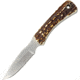 Schrade Uncle Henry Fixed Blade Knife, Uncle Henry, 6.5in Overall, 2.75in Satin SS Blade, Delrin Stag Handle, Brown Leather Belt Sheath, 1100092