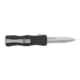 Schrade Uproar D/A OTF Automatic Folding Knife, 3in, D2 Steel, Bayonet Point Blade, Black Aluminum Handle, 1135967