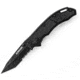 Schrade Utility Folder, 3.1 in. Rubber Inlay, Tanto, Black Combo SCH201TS
