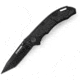 Schrade Utility Folder, 3.1 in. Rubber Inlay, Tanto, Black Plain SCH201T