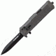 USED Schrade Viper OTF Assist Folding Knife,3.5in,Gray Aluminum,Double Edge Black Plain SCHOTF8B, EDEMO3