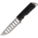 Schwartz Tactical ST Endurance Drop Point Fixed Blade Knife, 4.25in, Titanium, Standard Edge, Drop Point, Stonewash, Black, Paracord Wrapped Handle SWZ16D
