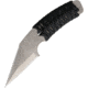 Schwartz Tactical ST Pikal Fixed Blade Knife, 2.875in, Titanium, Standard Edge, Stonewash, Black, Paracord Wrapped Handle SWZ17