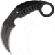 Schwartz Tactical ST Vengeance II Double Edge Fixed Blade Knife, 2.75in, Standard Edge, Black, Paracord Wrapped Handle SWZ19D