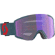 SCOTT Shield LS Goggle, Neon Red/Aruba Green/Light Sensitive Blue Chrome, 2778367411307
