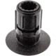 Scotty 448 Stick-On Accessory Mount w/ Gear-Head, 3in, 0448-BK