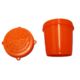 Scotty 652 Bait Jar w/ Quick Lock Threaded Lid, 0.5 Litre, Fluorescent Red, 0652