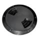 Sea-Dog Quarter-Turn Textured Deck Plate w/Internal Collar - Black - 6", 336367-1