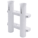 Sea-Dog Two Pole Side Mount Rod Storage Rack - White 77687