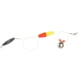 Sea Striker Flounder Rig 25" 40lb Mono, #4 Nickel Blade, 2 1/2" 2-Tone Cork, 1-1/2oz Cigar Weight, 12/Ring, FR2T-112