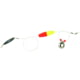 Sea Striker Flounder Rig 25" 40lb Mono, #4 Nickel Blade, 2 1/2" 2-Tone Cork, 1-1/4oz Cigar Weight, 12/Ring, FR2T-114