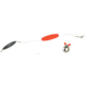 Sea Striker Flounder Rig 25" 40lb Mono, #4 Nickel Blade, 2 1/2" Red Cork, 1-1/2oz Cigar Weight, 12/Ring, FR-RED-112