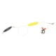 Sea Striker Flounder Rig 25" 40lb Mono, #4 Nickel Blade, 2 1/2" Yellow Cork, 1-1/2oz Cigar Weight, 12/Ring, FR-YEL-112