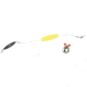 Sea Striker Flounder Rig 25&quot; 40lb Mono, #4 Nickel Blade, 2 1/2&quot; Yellow Cork, 1-1/4oz Cigar Weight, 12/Ring, FR-YEL-114