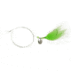 Sea Striker Fluke Killer Rig Lime Green Silver Blade 1/0 Nickel Wide Gap Hook, FK03