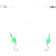 Sea Striker Pro Series Fluorocarbon Spot/Kingfish Rig #2 Circle Hooks Green Floats, FC-SSSKF-2G