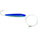 Sea Striker Rigged Cedar Plug 4&quot;, 8/0 Hook, 8 ft 100 Lb Mono Leader, Blue Mackerel, 4077R