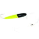 Sea Striker Rigged Cedar Plug 6&quot;, 10/0 Hook, 8 Ft 150 Lb Mono Leader, Black/Chartreuse, 897