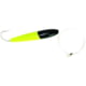 Sea Striker Rigged Cedar Plug 6", 10/0 Hook, 8 Ft 150 Lb Mono Leader, Black/Chartreuse, 897