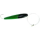 Sea Striker Rigged Cedar Plug 6", 10/0 Hook, 8 Ft 150 Lb Mono Leader, Black/Fluorescent Green, 896