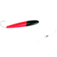 Sea Striker Rigged Cedar Plug 6&quot;, 10/0 Hook, 8 Ft 150 Lb Mono Leader, Black/Pink, 894