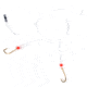 Sea Striker Sea Bass Hi-Lo Rig, 2 - # 2/0 Gold Bait Holder Hooks, w/Red Bead, N8465-20G
