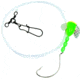 Sea Striker Spin-n-Glo Fluke Rig, 1/0 Nickel Wide Gap Hook, 42" 30 Lb Mono, Lime Chartreuse, 765-LC