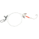 Sea Striker Spin-n-Glo Fluke Rig, 1/0 Nickel Wide Gap Hook, 42" 30 Lb Mono, White, 765-WH