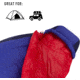 Sea to Summit Amplitude AmIII 5F Sleeping Bag, Blue/Red, Regular, S1251
