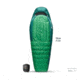 Sea to Summit Ascent Down 15F/-9C Sleeping Bag, Rain Forest Green, Regular, S1123