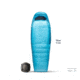 Sea to Summit Trek Down 15F/-9C Sleeping Bag - Womens, Long, Blue Atoll, Long, S3024