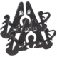 SeaSucker Monkey Bars Ski Carrier, Black, SX6154