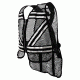 Seattle Sports Cycling Safety  Vest, Black/Silver 94715