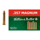 Sellier &amp; Bellot 357 Magnum 158 Grain Lead Flat Nose Brass Cased Pistol Ammo, 50 Rounds, SB357L