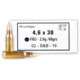 Sellier &amp; Bellot S&amp;B Ammo 4.6x30mm 40 Grain Full Metal Jacket Brass Cased Rifle Ammo, 40 Rounds, SB46A