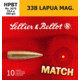 Sellier &amp; Bellot 338 Lapua Mag 300 Grain Hollow Point Boat Tail Rifle Ammo, 10 Rounds, SB338LMB