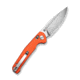 SENCUT Glenspar Thumb Stud &amp; Crossbar Lock Knife Orange G10 Handle 3.45inch Satin Finished 9cr18mov Blade